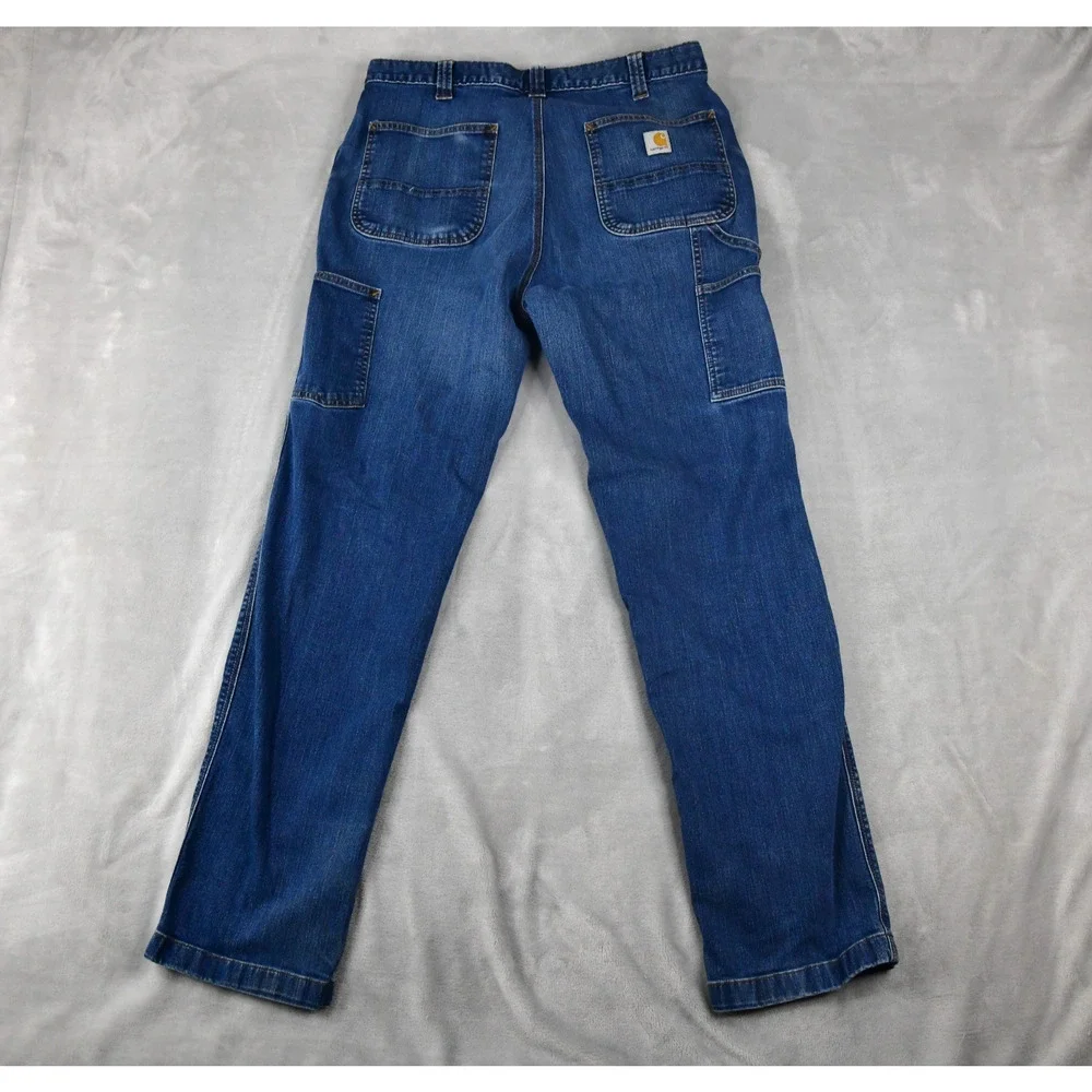 Carhartt Jeans Mens 38X34 (35x32 Actual) Relaxed Fit Blue Denim